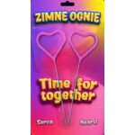 Zimne ognie kształtowe - 2 serca