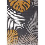 Dywan RIQUEZA 133 x 190 cm złota monstera