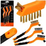 Zestaw szczotka druciana 3 x 7 rzędów 3 sztuki