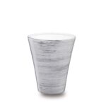 Donica ceramiczna Milenium 3 J1536 27 cm biały z czarnym