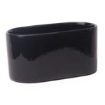 Osłonka ceramiczna Capri Mini J1401 25,0 x 13,5 cm czarna