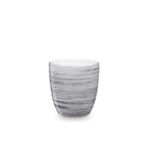 Donica ceramiczna Nova 3 J1536 19,5 cm biały z czarnym