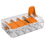 Złączka COMPACT 5-przewodowa z dźwigniami, przeźroczysta 5szt