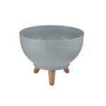 Misa Satina na nóżkach 24 cm platyna