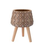 Donica BOHO 21 cm 28488 brązowy