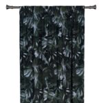 Zasłona z taśmą MANUA 140 x 300 cm, kolor zielony