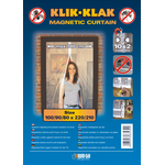 Zasłona magnetyczna 100 x 220 cm czarna