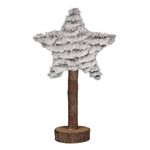 Dekoracja stojąca STAR 31 cm szary