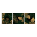 Obraz Canvas Set 3x 32 x 32 ST765 Green&Gold