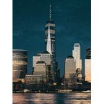 Obraz Canvas Silver 60 x 80 ST655 Dark city