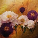 Obraz Canvas Silver 60 x 60 ST678 Burgundy poppies