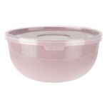 Miseczka 0,7 l z pokrywką pudrowy róż