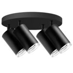 Plafon ruchomy Turyn czarny 4 x GU10 IP44 Goldlux