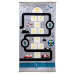 Dywan drukowany RUFI petra 80 x 140 cm szary