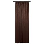 Zasłona z taśmą YORK 140 x 260 cm, kolor czekoladowy