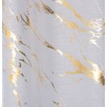 Firana z taśmą STORM 140 x 260 cm kol biały/złoty