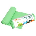 Worki na śmieci Aroma Bags zielone jabłuszko 60 l 10 sztuk