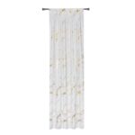 Zasłona z taśmą GALE 140 x 270 cm,kolor biały/złoty