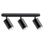 Lampa ścienno-sufitowa ruchoma Turyn czarny 3 x GU10 IP44 Goldlux