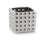 Osłonka ceramiczna kwadrat silver 13 cm