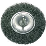 Szczotka tarczowa druciana stal falista fi 63 mm trzpień 6 mm Proline