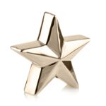 Gwiazda ceramiczna 14 cm złoty