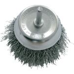 Szczotka doczołowa druciana stal falista fi 60 mm trzpień 6 mm Proline