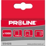 Zszywki 8 mm hartowane 12,7 x 0,7 mm 1000 sztuk Proline