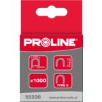 Zszywki półokrągłe 10 x 6,2 x 1,2 x 0,52 mm 1000 sztuk Proline