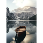 Obraz na płótnie 100 x 70 cm Łódka w górach