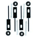 Łącznik do przęsła O ocynk czarny 4 sztuki Polbram