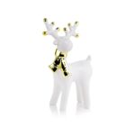 Figurka ceramiczna Renifer 20 cm biały