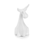 Figurka ceramiczna Renifer 13 cm biały