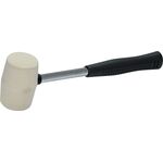 Młotek gumowy blacharski 450 g fi 65 mm biały rękojeść metal - guma