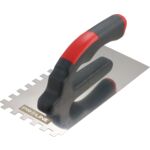 Paca nierdzewna 270 x 130 mm ząb 6 x 6 rączka plastikowa otwór PROLINE