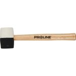Młotek gumowy czarno-biały 370 g drewniany trzonek Proline