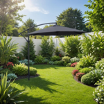 Parasol ogrodowy boczny ciemnoszary 270 cm