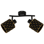 Listwa Thiago czarna 2x E14 40W