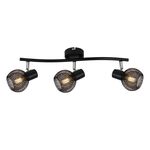 Listwa Loretto czarna 3x E14 40W