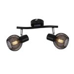 Listwa Loretto czarna 2x E14 40W