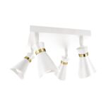Oprawa ścienno-sufitowa LORETA SPT E14 4D white/golden strühm