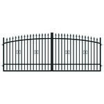 Brama dwuskrzydłowa Damian 4 m czarna