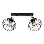 Lampa sufitowa DEBE KingBerry 2xE27 10 W czarny/złoty