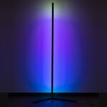 Lampa podłogowa Corner LED RGB KingBerry 12 W czarn