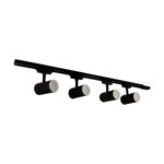 Oprawa do zamontowania na szynoprzewodzie LUTER 4xGU10 black strühm