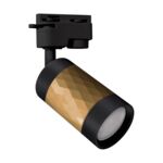 Oprawa do zamontowania na szynoprzewodzie PIANO TRA GU10 gold/black strühm