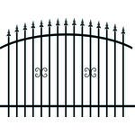 Przęsło Damian 200 x 100-120 cm czarny