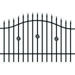 Przęsło Darek 200 x 100 - 120 cm czarny