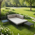 Zestaw ogrodowy modułowy Nimbus 2 sofy i stolik