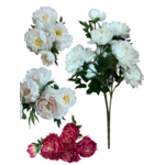 Piwonia chińska bukiet sztuczny  66 cm mix